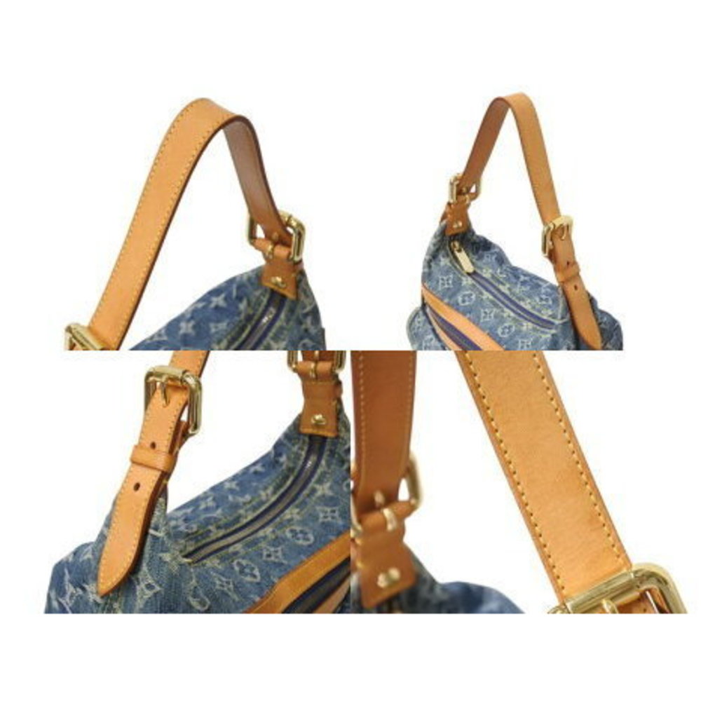 Louis Vuitton Monogram Bag Indigo Baggy Blue Shoulder Denim - Picture 5 of 9